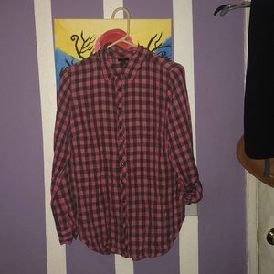 Checkered button down